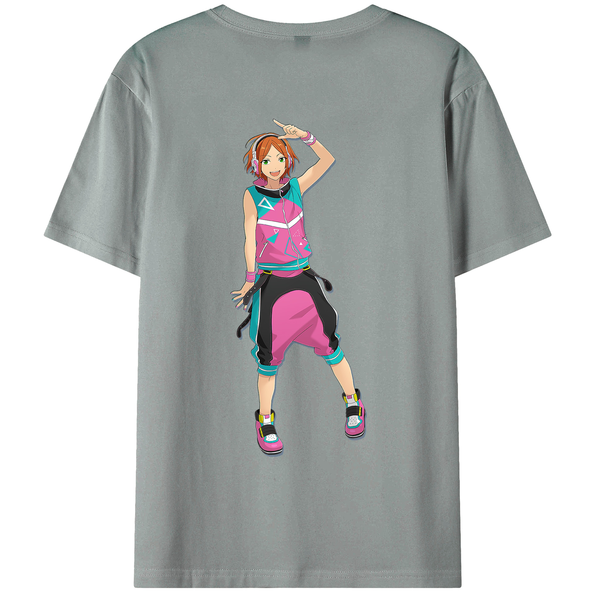 （画像用） あんさんぶるスターズ! Ensemble Stars 綿100％ メンズ半袖Tシャツ（バックプリント） 通気性